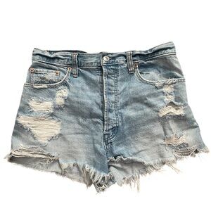 Abercrombie & Fitch Distressed Denim Women Shorts